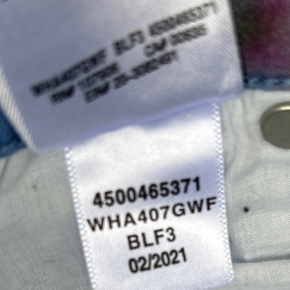 Hudson Barbara High Waist Skinny Ankle Jeans Pant Blue Blurred Floral USA Sz 28 - Picture 5 of 16